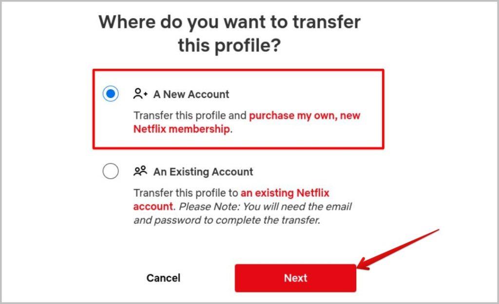 Netflix プロフィールを別のアカウントに転送する方法