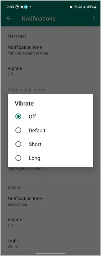 Android で通知のバイブレーションをオフにする方法
