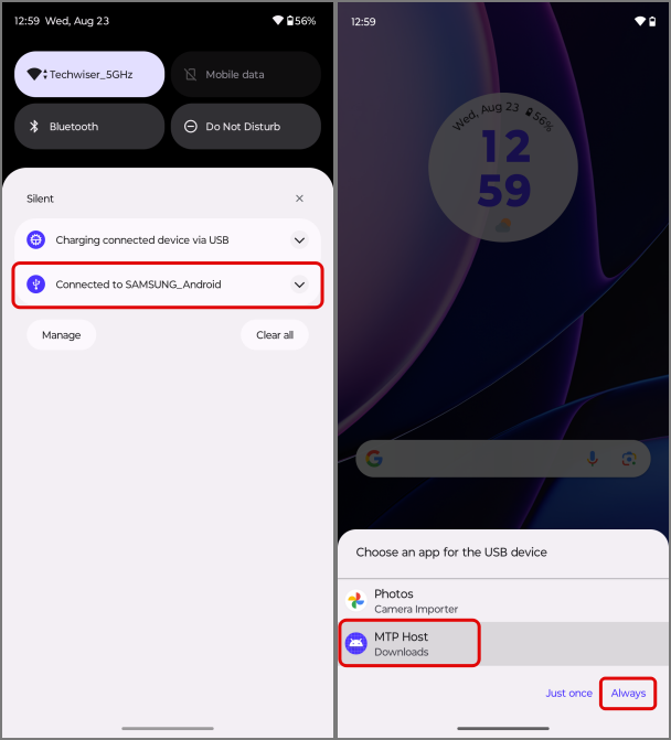 2 台の Android 間でファイルを共有する方法 (無線と有線)