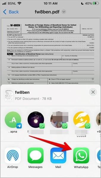 Android および iPhone の WhatsApp で書類に署名する方法