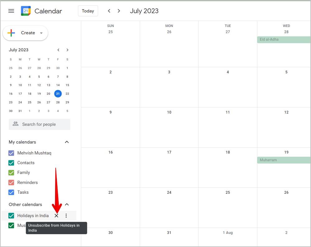 Google および Samsung カレンダーに祝日を追加/削除する方法