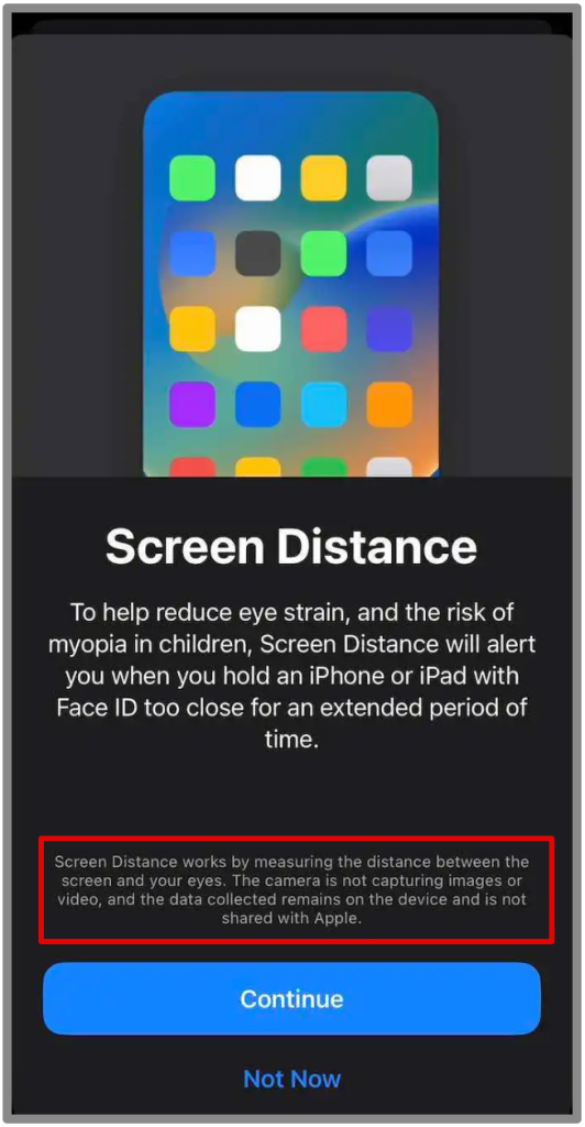 画面距離とは何ですか、そしてiOS 17でそれを有効にする方法