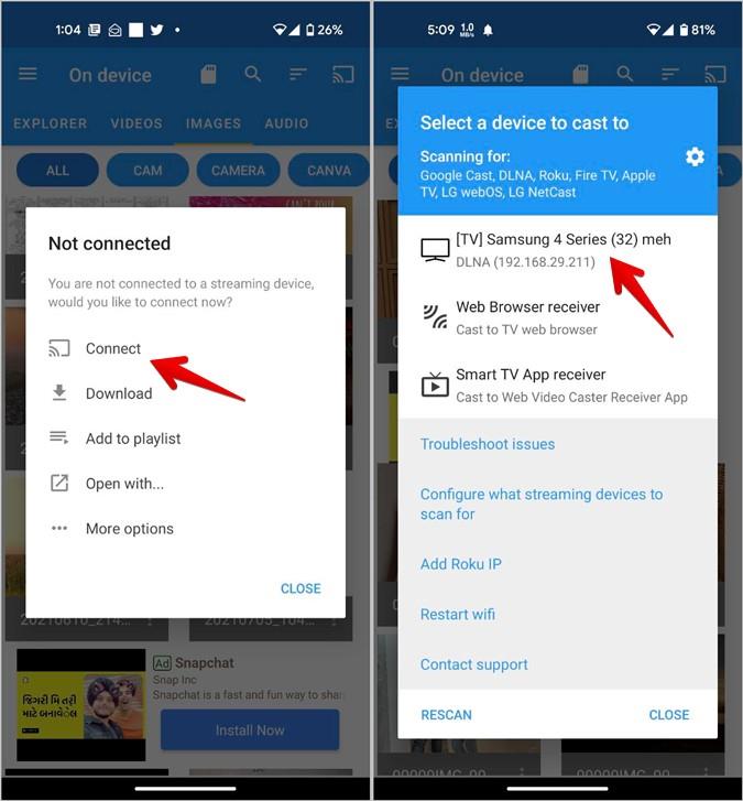 Android および iPhone から Samsung TV で写真を表示する方法