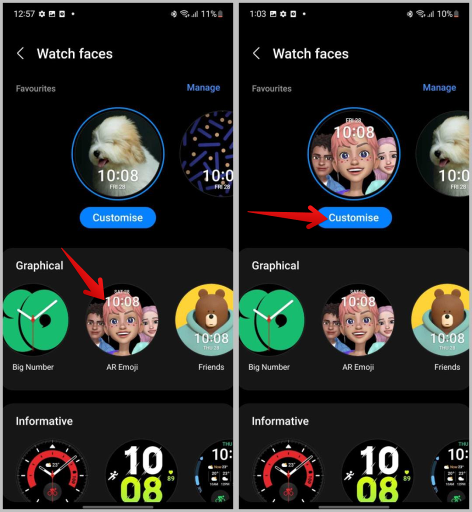 Samsung Galaxy Watch のウォッチフェイスをカスタマイズする方法
