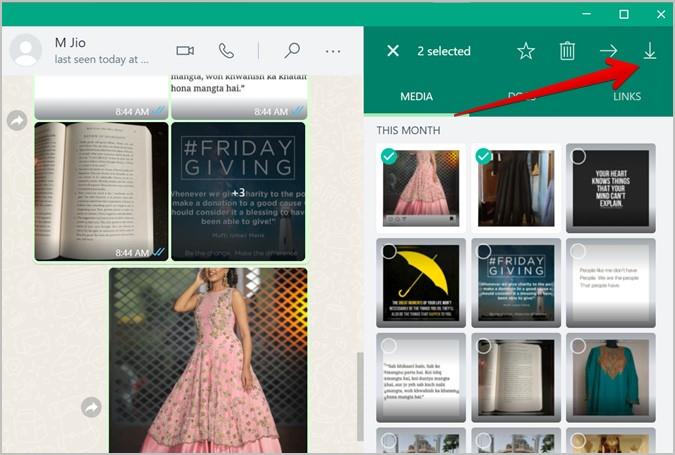 WhatsAppから複数の写真やビデオをダウンロードする方法
