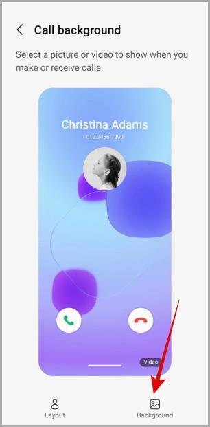 Samsung Galaxy 携帯電話で通話の背景を変更する方法