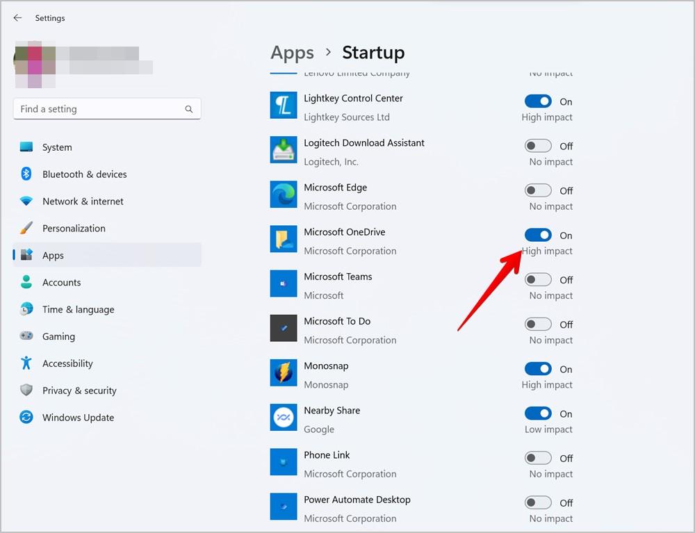 Windows で OneDrive をサインアウト、一時停止、またはアンインストールする方法