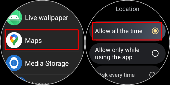 Samsung Galaxy Watch 4 および 5 で Google マップを使用する方法