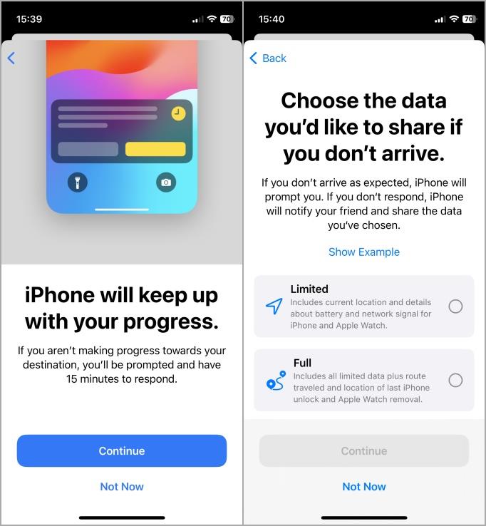 iPhone のチェックイン安全機能の使用方法: ガイド