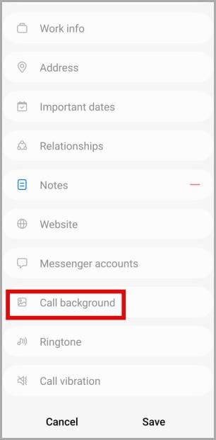 Samsung Galaxy 携帯電話で通話の背景を変更する方法