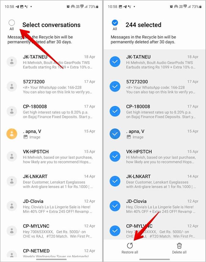 Samsung Galaxy 携帯電話で削除されたテキスト メッセージを取得する 4 つの方法