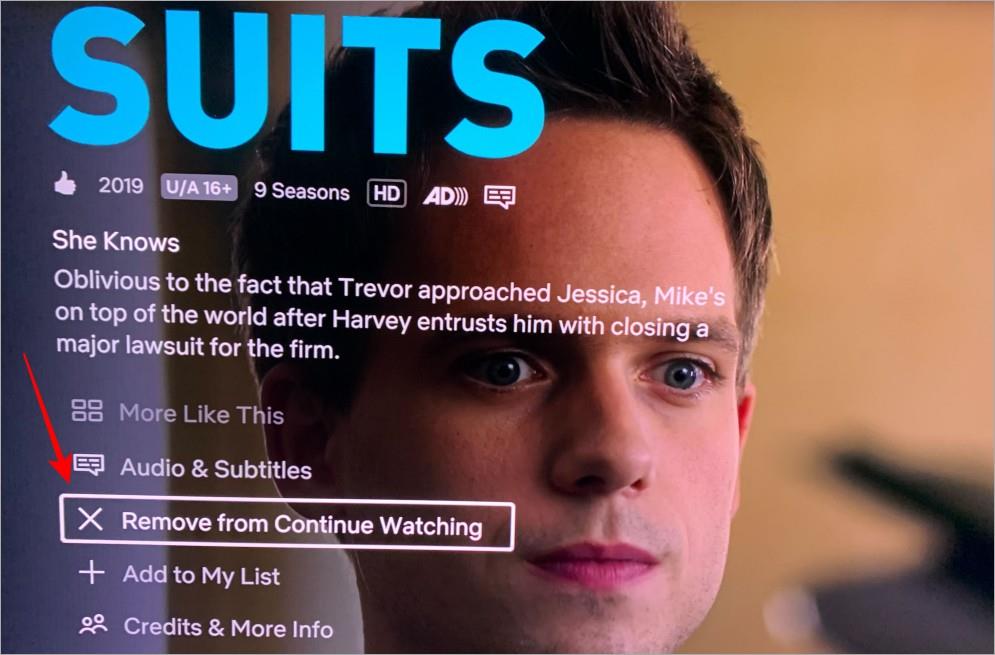 Netflix で継続視聴リストからタイトルを削除する方法
