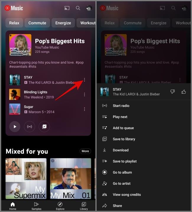 YouTube Music の記号とアイコンの意味