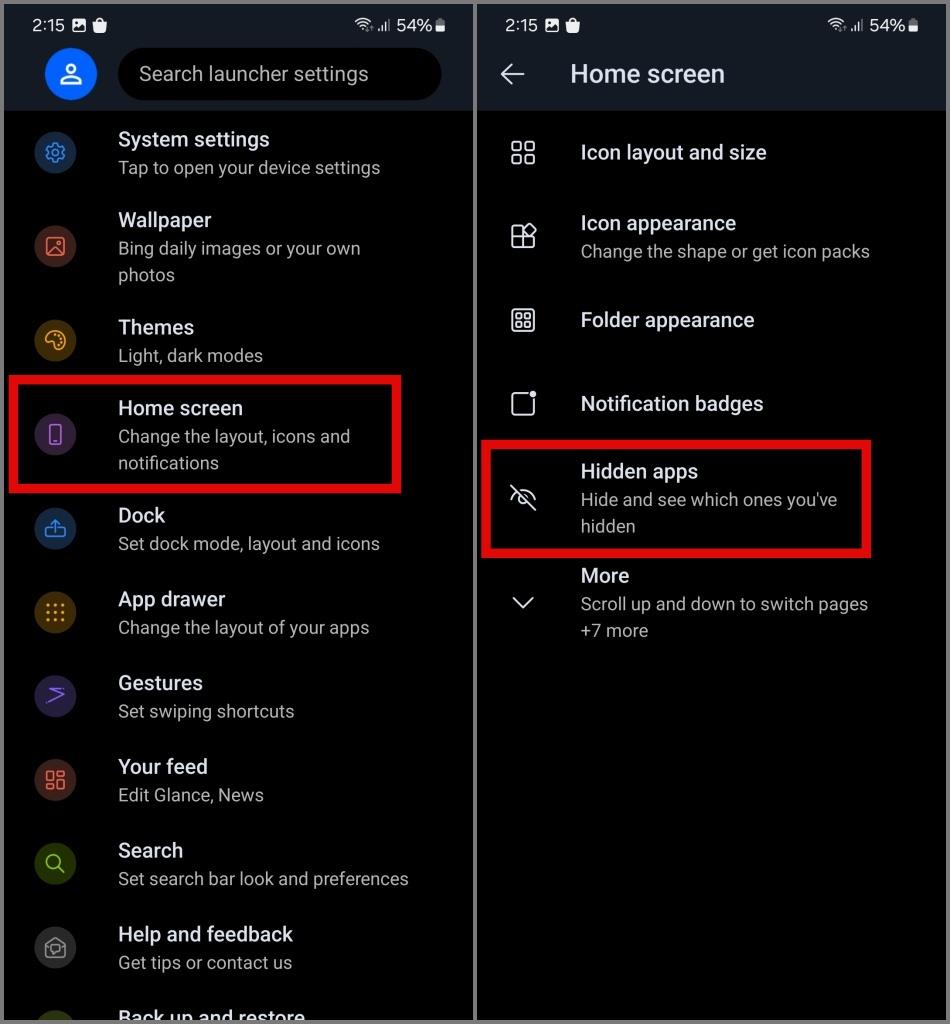 Samsung Galaxy 携帯電話で隠れたアプリを見つける方法