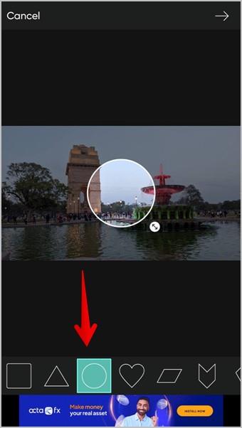 iPhone と Android で写真を円形に切り抜く 3 つの方法