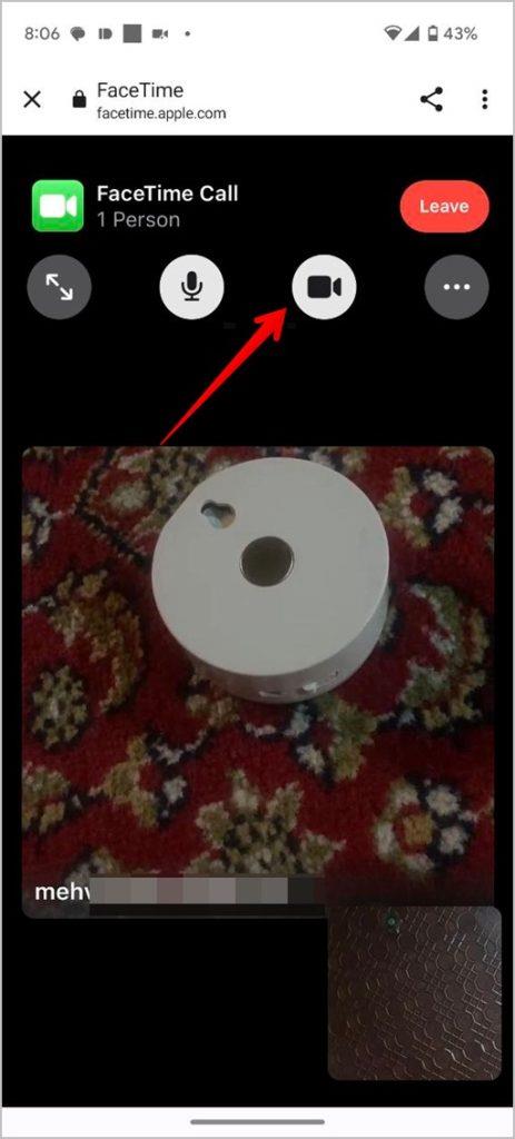 FaceTime での F およびその他の記号は何を意味しますか
