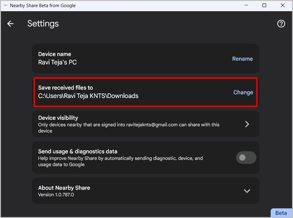 Nearby Share を使用して Android と Windows 間でファイルを共有する方法