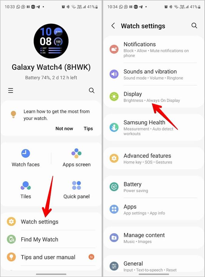 Samsung Galaxy Watch の常時表示ディスプレイをオンまたはオフにする 4 つの方法