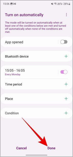 Samsung Galaxy 電話でモードを作成および管理する方法