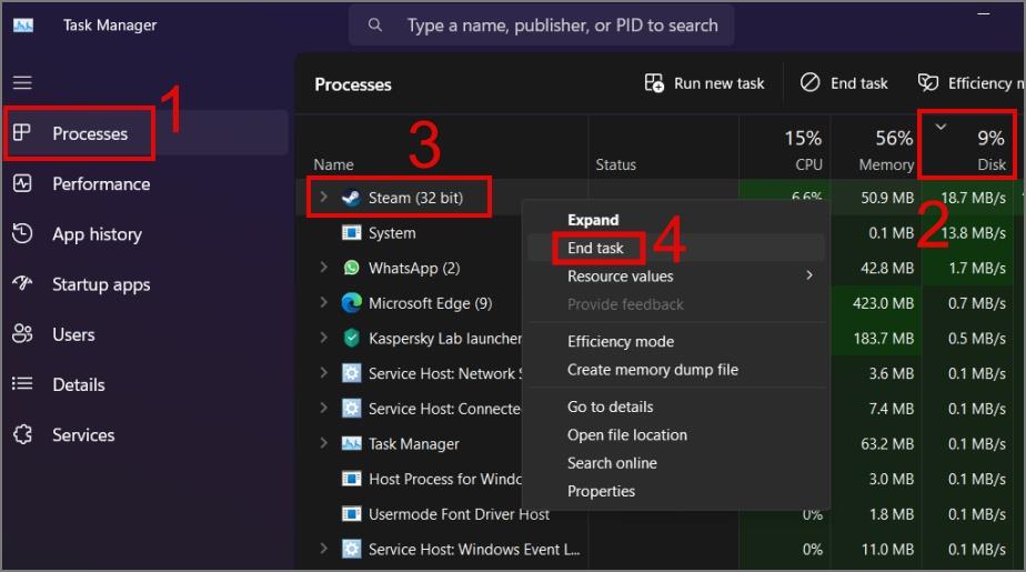 Windows 10/11 でディスク使用率が 100% になるための 14 の修正