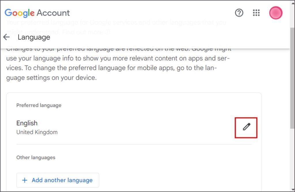 Googleアカウントの言語を変更する方法
