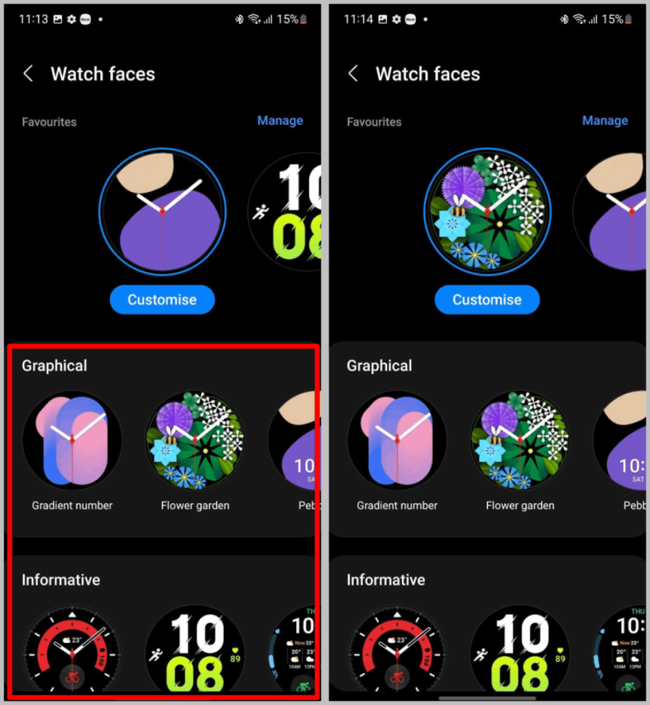 Samsung Galaxy Watch のウォッチフェイスをカスタマイズする方法
