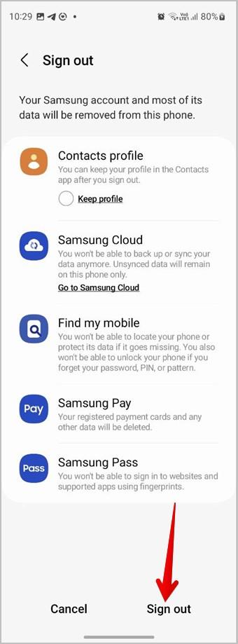 携帯電話やテレビで Samsung アカウントからサインアウトする方法