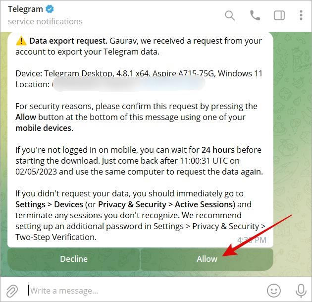 Telegram の連絡先をエクスポートして同期する方法