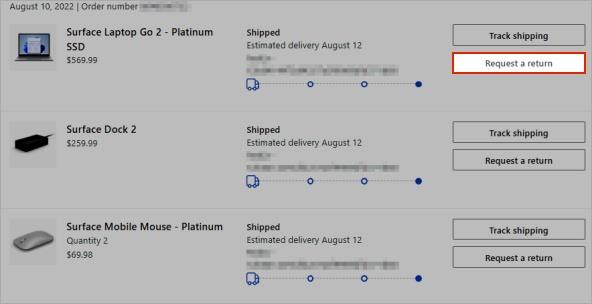 Microsoft Storeでの購入の返金をリクエストする方法