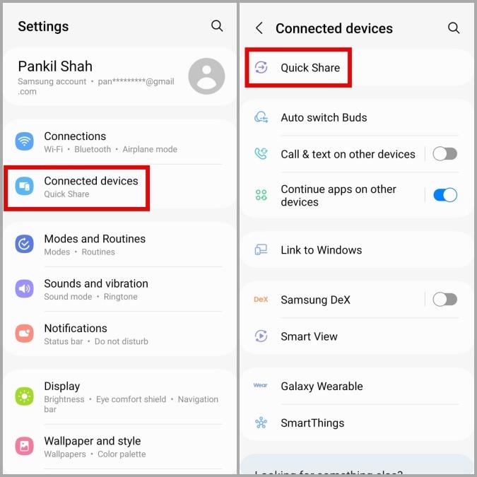 Samsung Galaxy スマートフォンでクイック共有が機能しない問題を解決する 7 つの方法