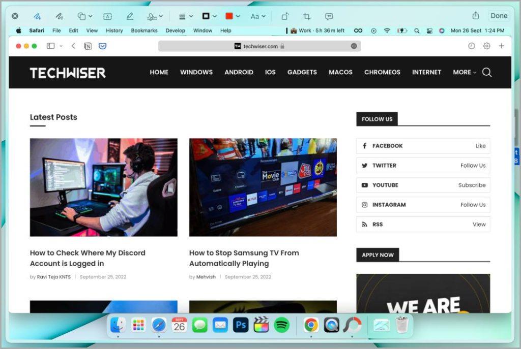 Mac でスクリーンショットを撮って強調表示する方法