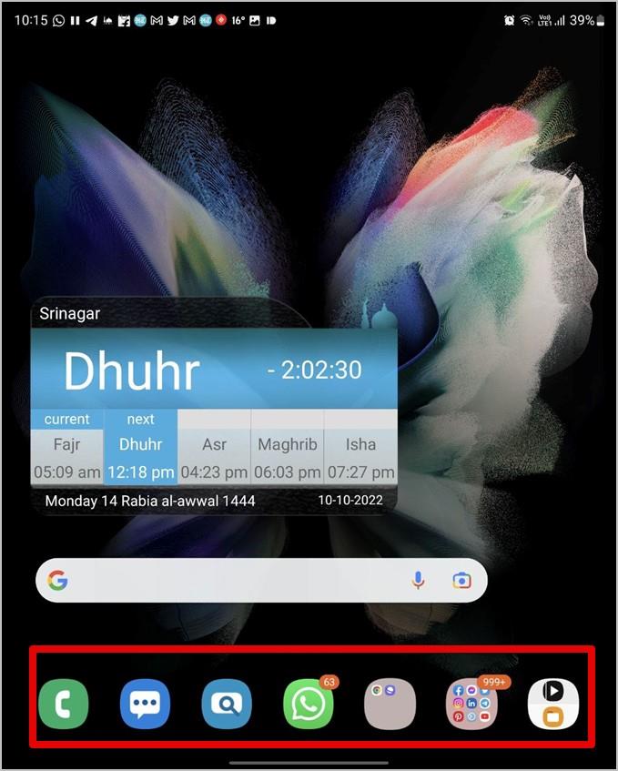 Samsung Galaxy Fold スマートフォンでタスクバーを使用するための 9 つのヒント
