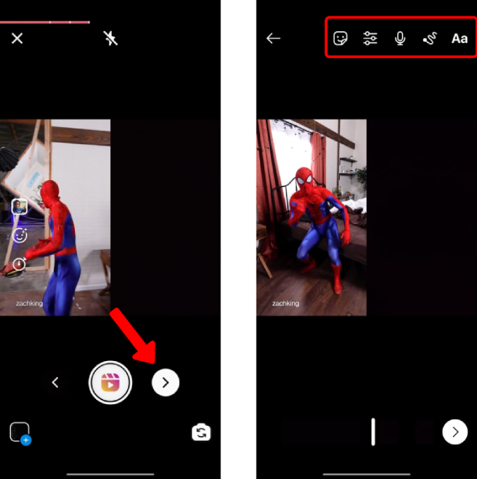 リミックスを使用して Instagram リールで TikTok スタイルのデュエットを作成する方法