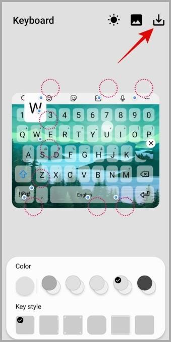 Good Lock モジュールを使用して Samsung キーボードのテーマを変更する方法