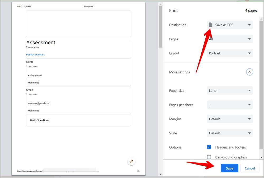 Google フォームの回答を PDF として無料でダウンロードする 5 つの方法