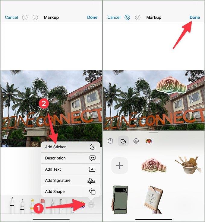 iPhoneでライブステッカーを作成して使用する方法