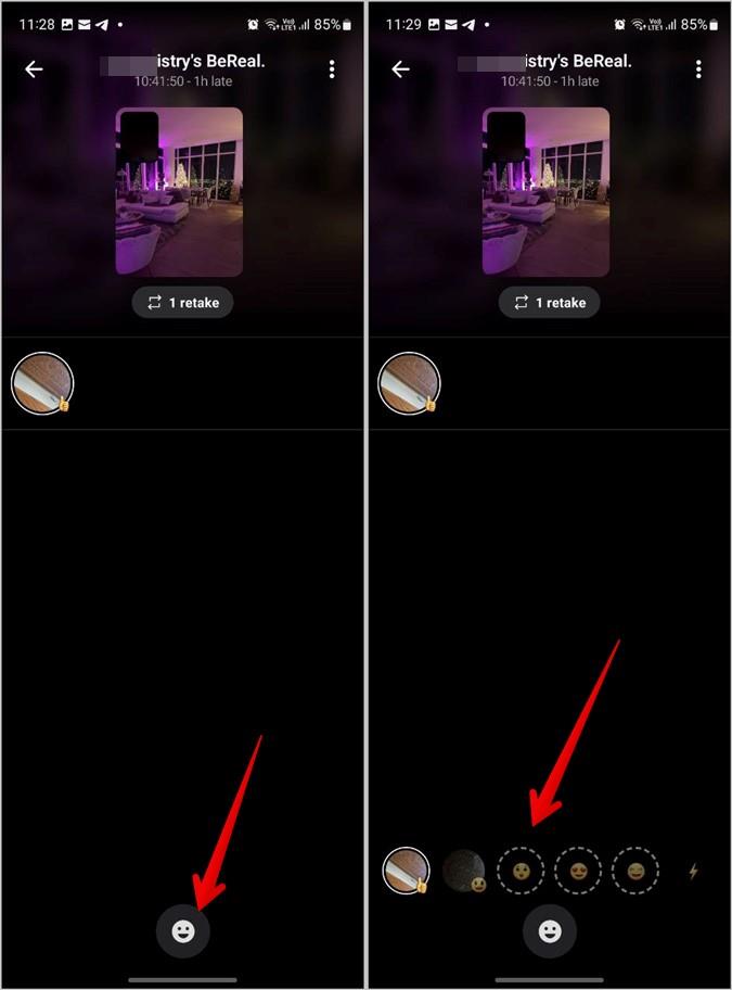 BeReal絵文字を変更または削除する方法