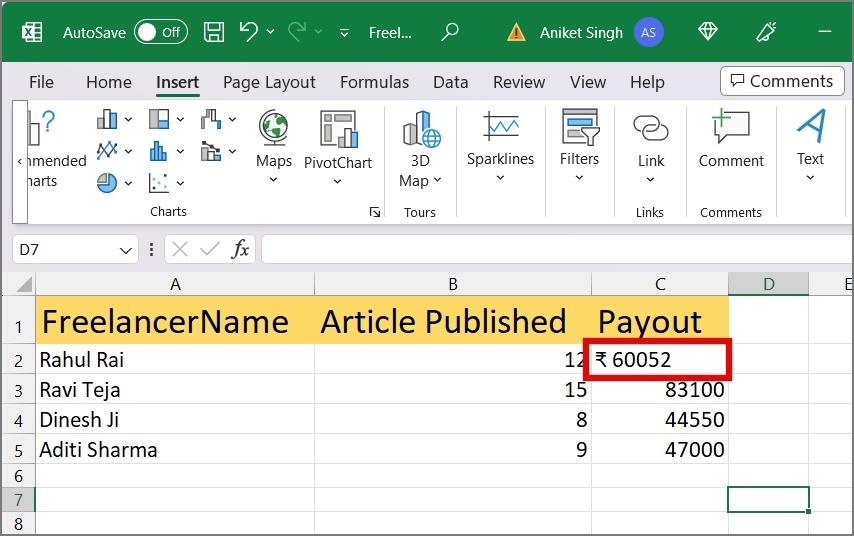Excel または Google スプレッドシートに通貨を追加する 6 つの方法