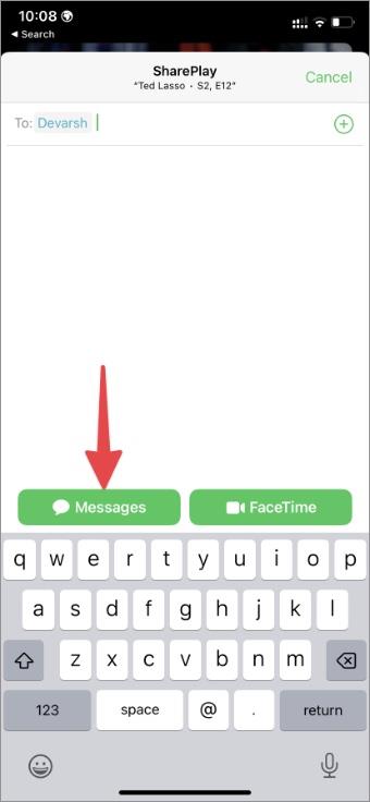 iPhoneおよびiPadのメッセージでSharePlayを開始する方法