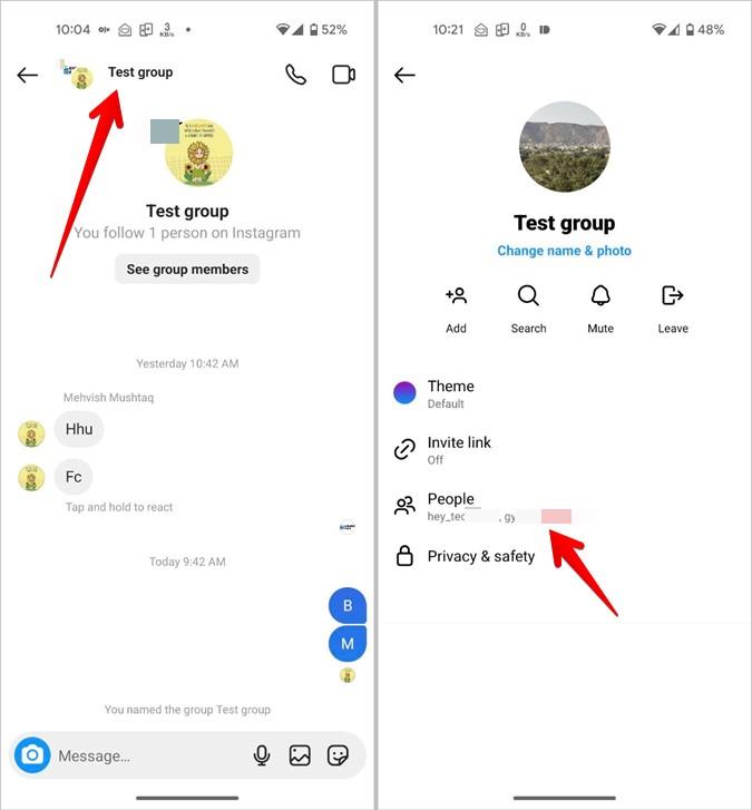Instagram グループチャットから誰かを退出、削除、または削除する方法