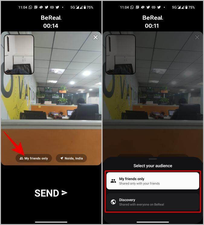 BeReal を位置情報の有無にかかわらずアップロードする方法
