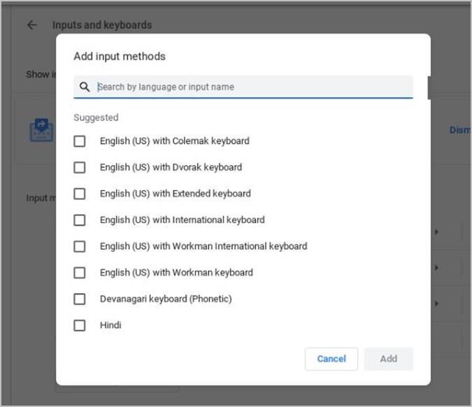 Chromebook システムとキーボード言語を変更する方法
