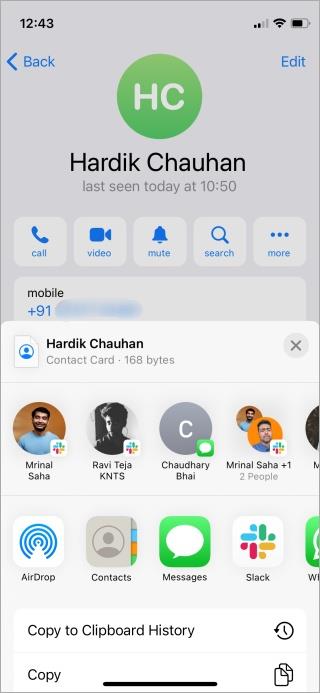 Telegram プロファイル、グループ、チャネル、メッセージ リンクをコピーする方法