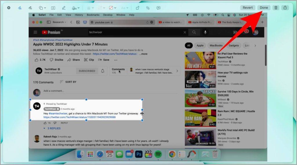 Mac でスクリーンショットを撮って強調表示する方法