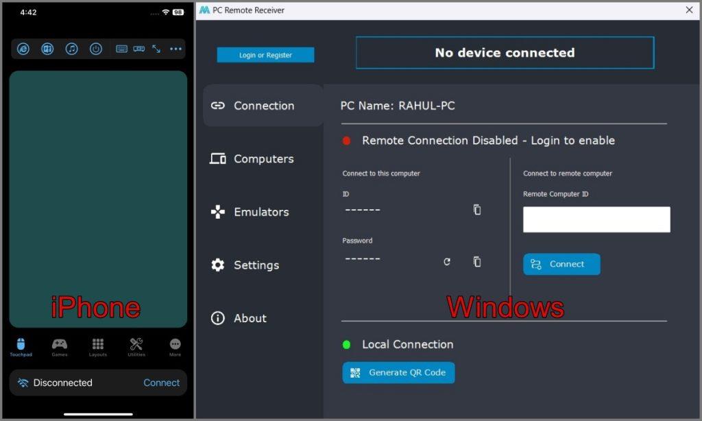 携帯電話をコントローラーとして使用して PC ゲームをプレイする方法