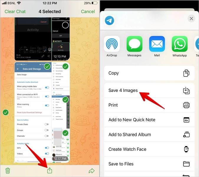 Telegram から複数の写真やビデオをダウンロードする方法