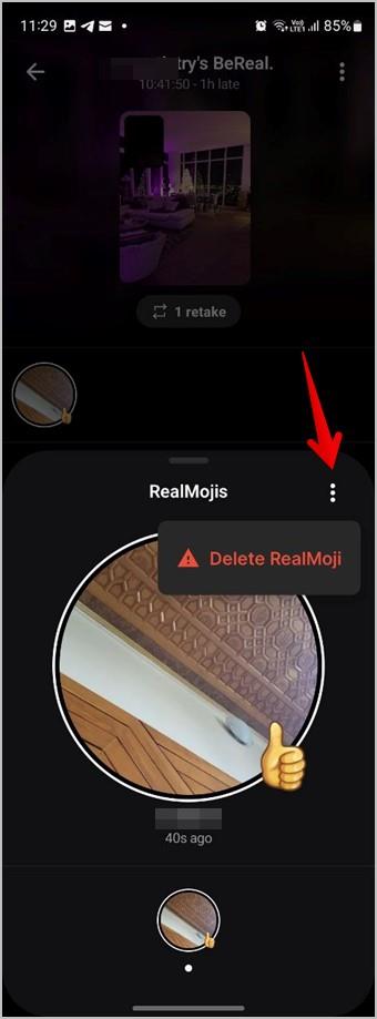 BeReal絵文字を変更または削除する方法