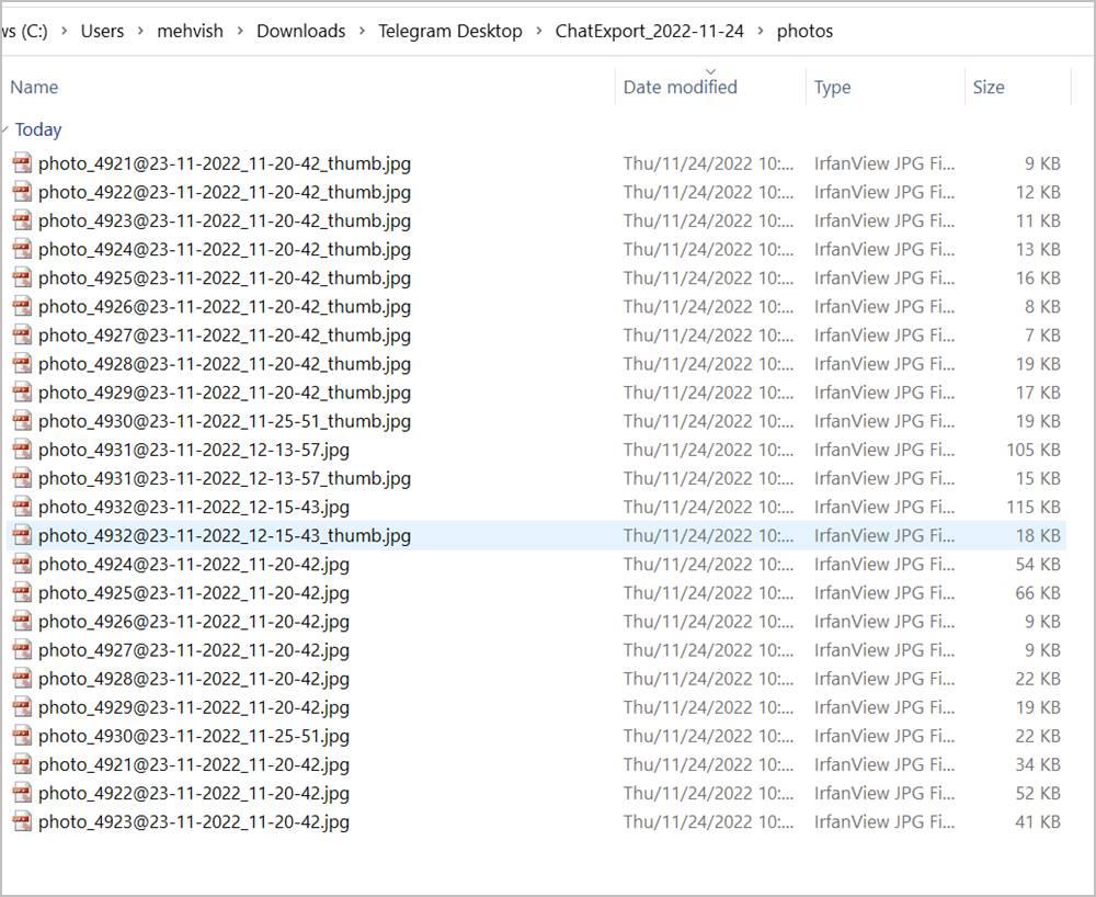 Telegram から複数の写真やビデオをダウンロードする方法