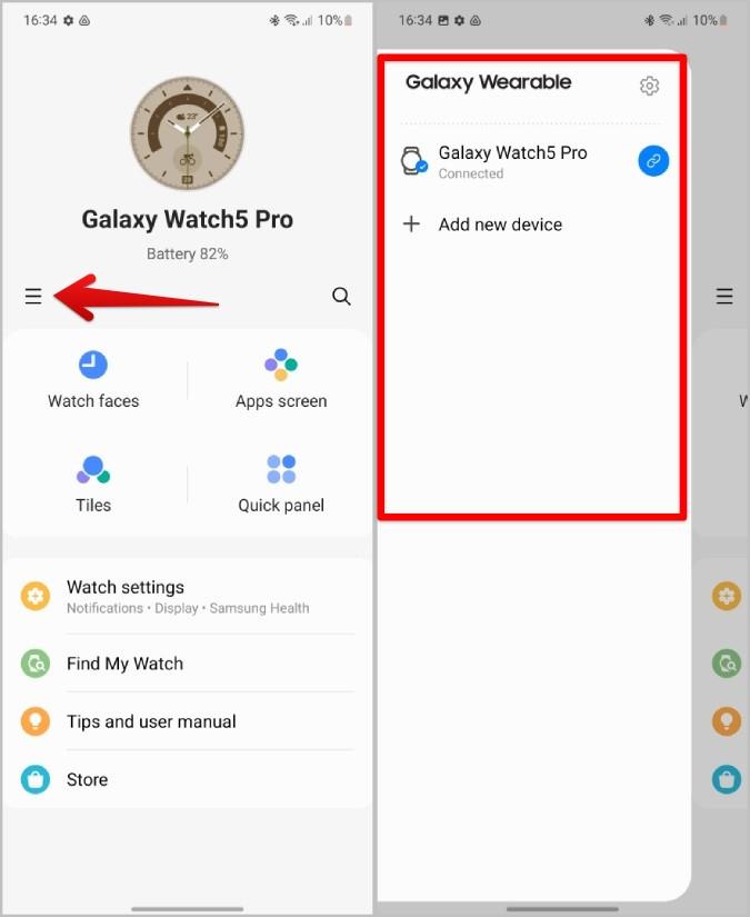 Samsung Galaxy Watch で Instagram と WhatsApp の通知を受け取る方法