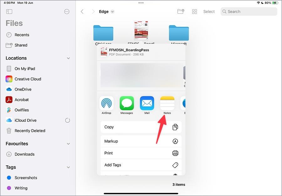 Apple Notes で PDF に注釈を付ける方法